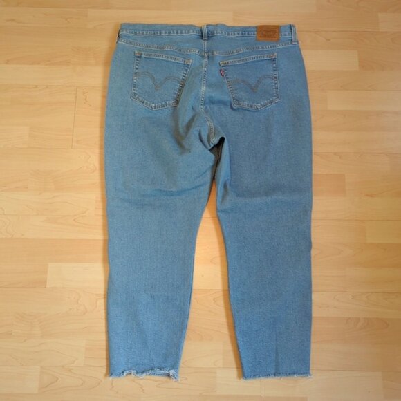 Levi’s Wedgie Skinny Jeans Raw Hem Button Fly - Picture 4 of 15